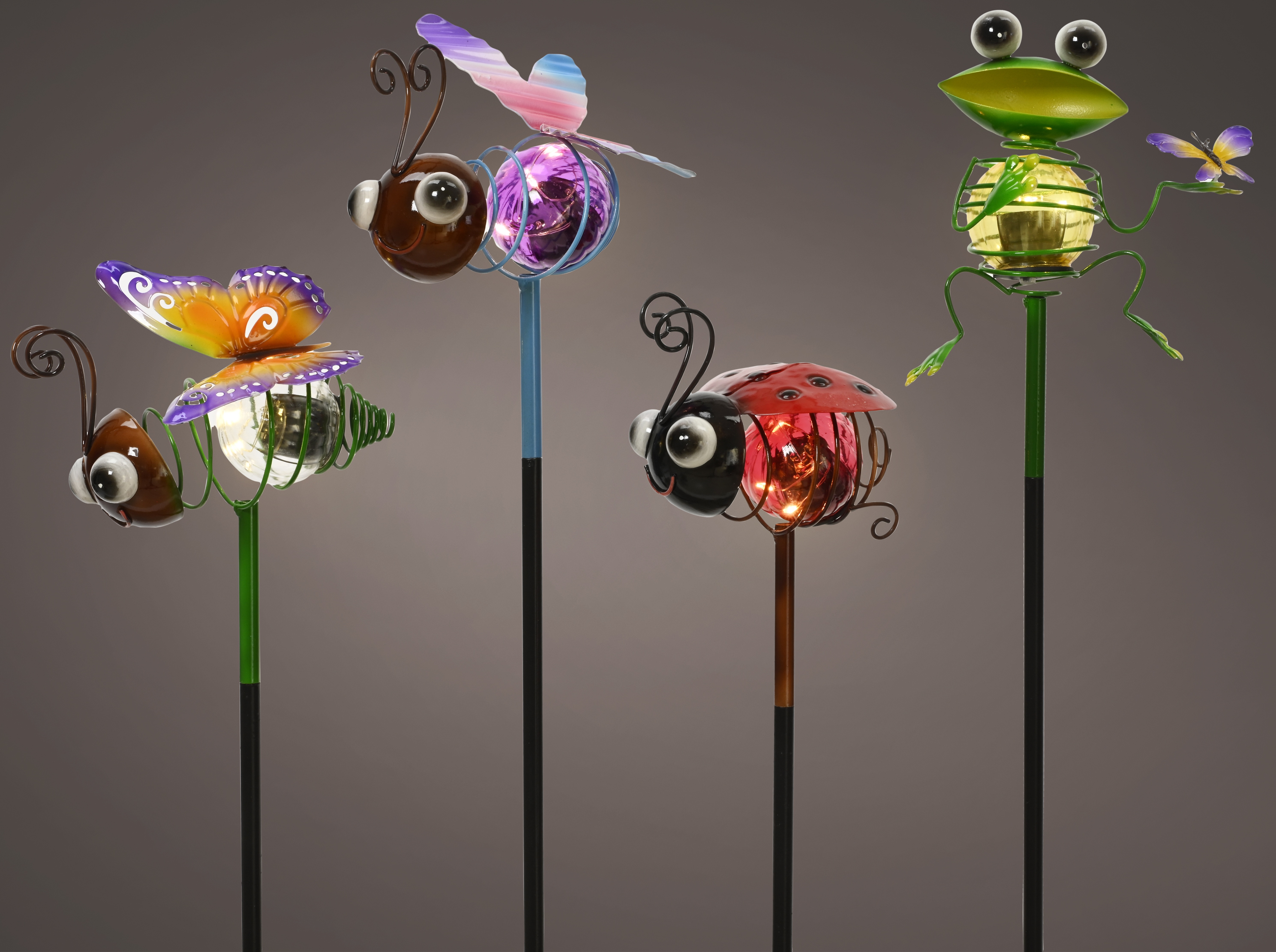 Sólarljós stungu 4 gerðir h80cm