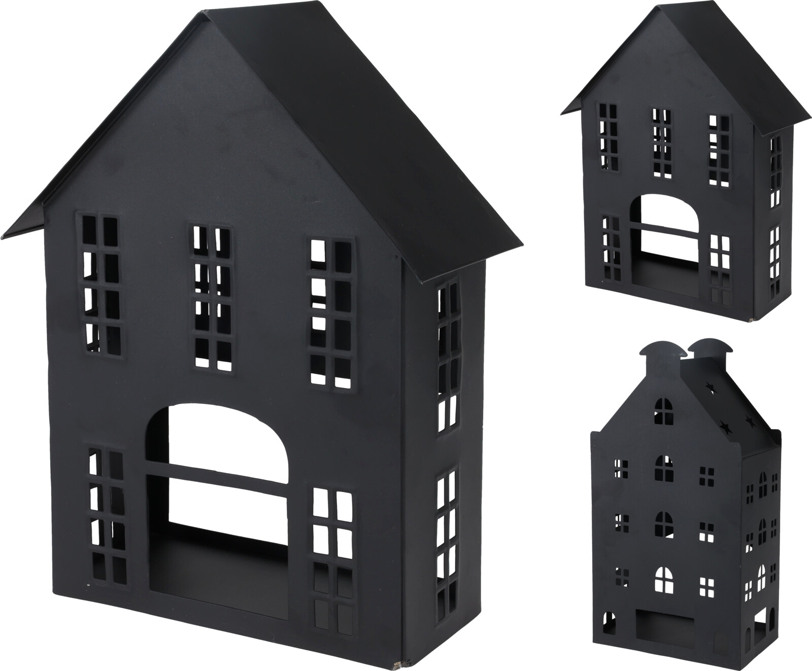 Kertahús svart 2 gerðir