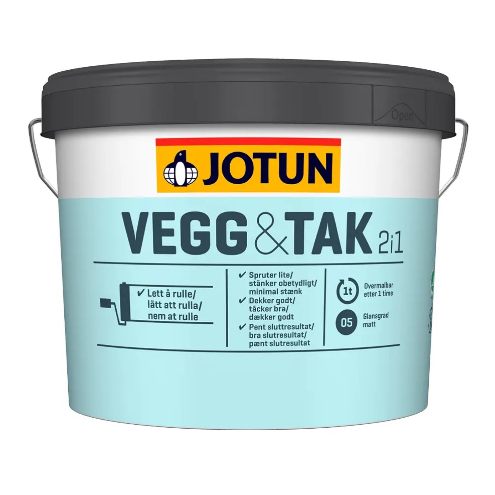 Innim Jotun Vegg og Tak 9L Hvítt