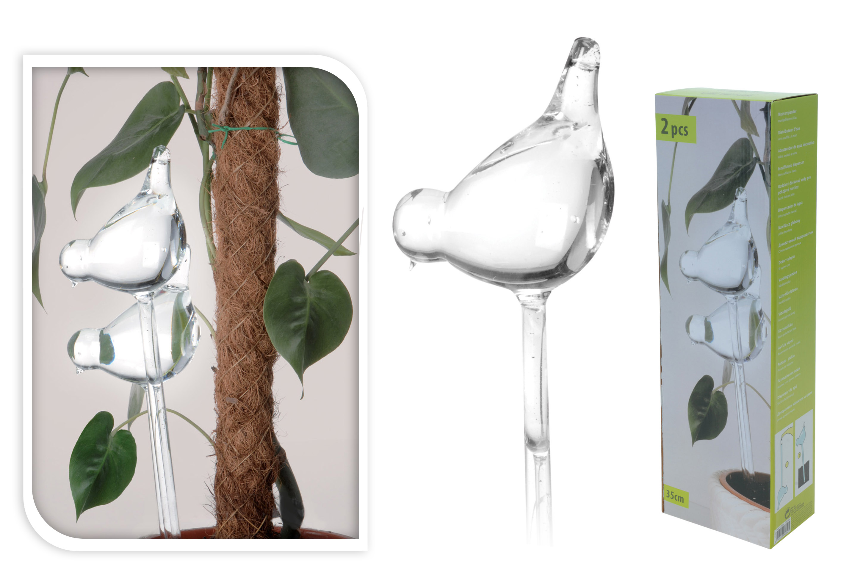 Vökvari fugl á prjóni 40cm