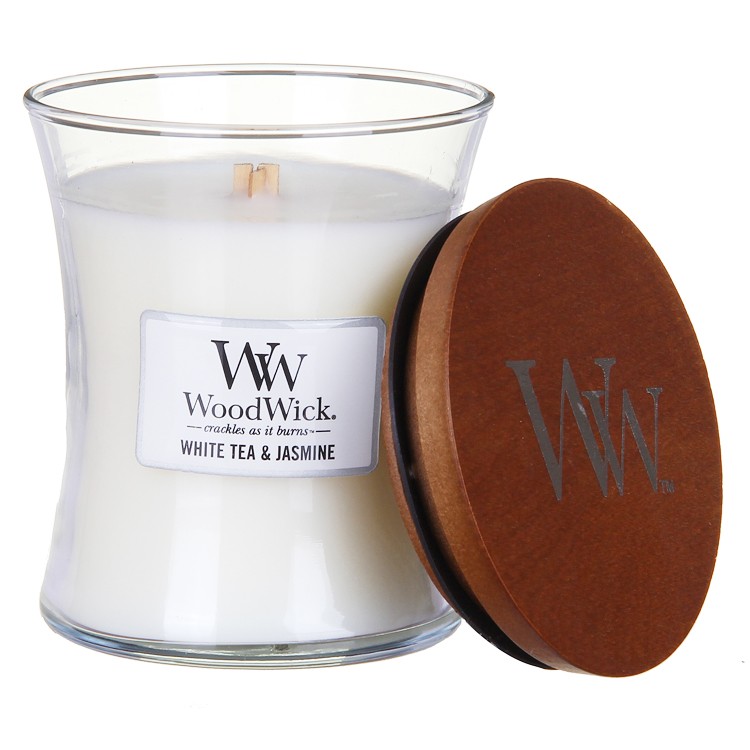 Ilmkerti WoodWick White Tea & Jasmine Medium