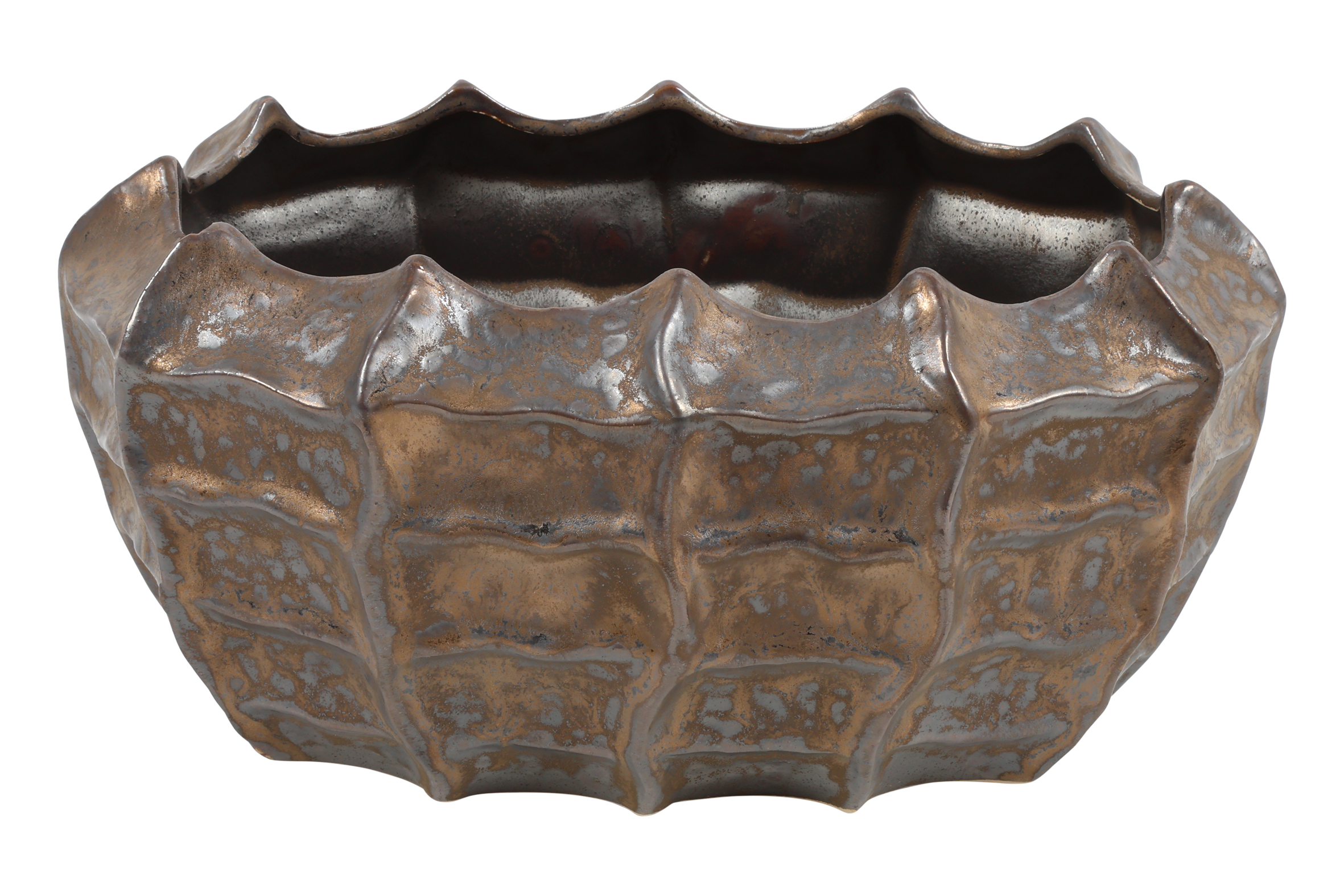 Blómapottur Eloise s brons 29*19*h14cm