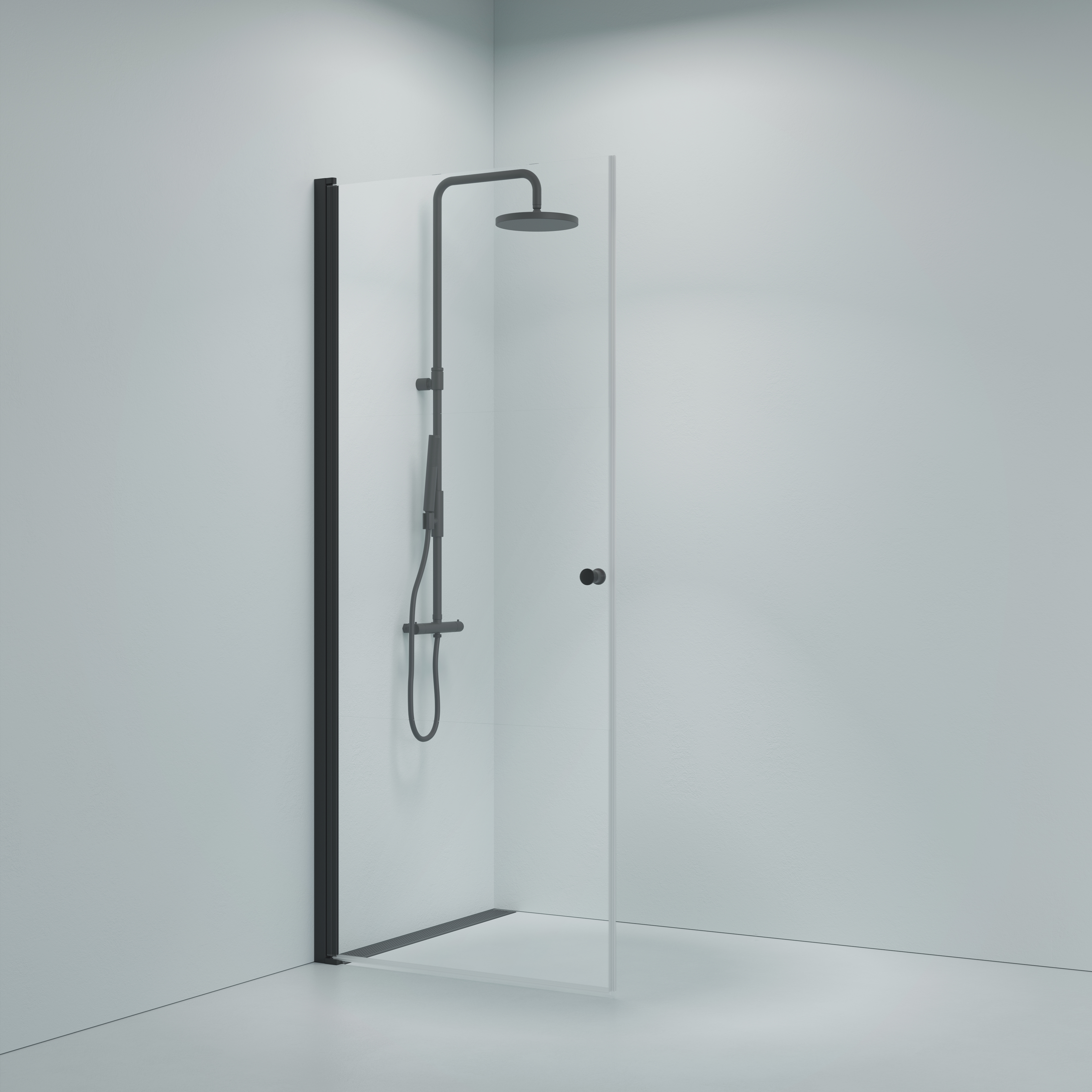 Sturtuhurð 90 x 90 Alpha svart