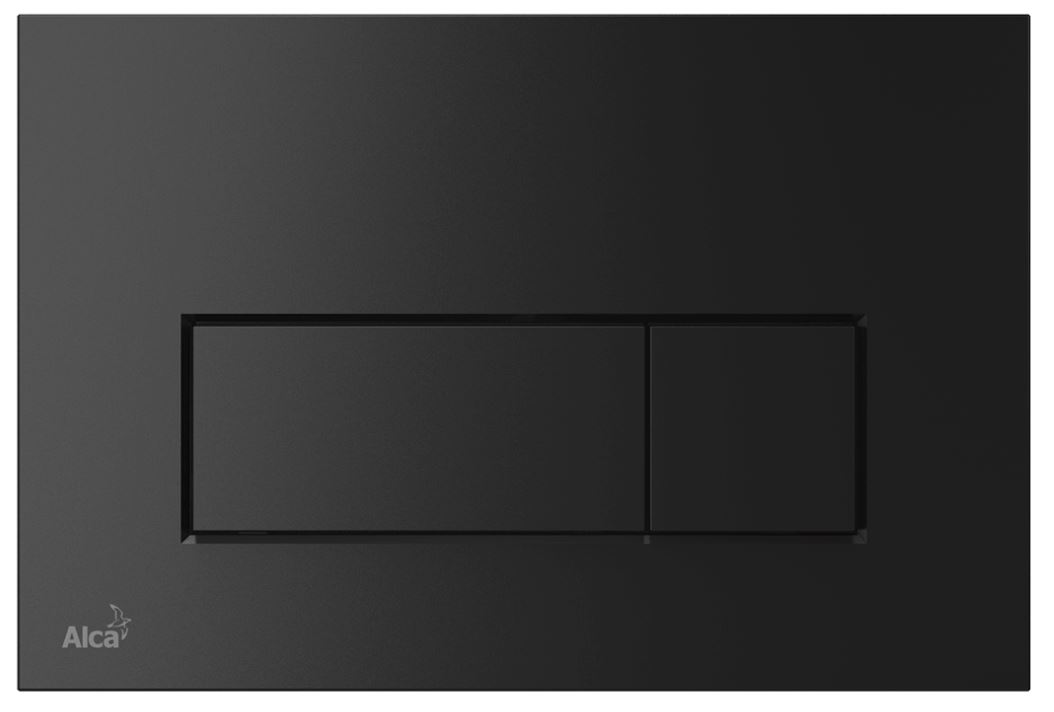 Skolhnappur í innb. Alcaplast Matt Svart- M578