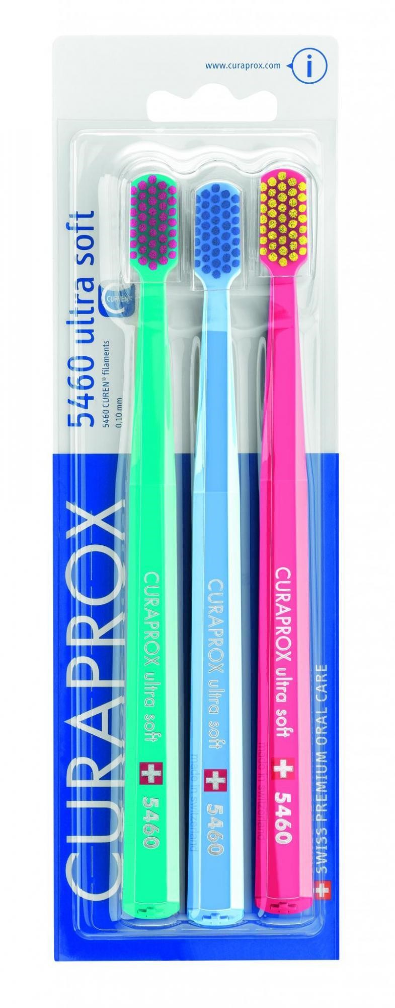 Tannburstar Curaprox 3stk í pakka