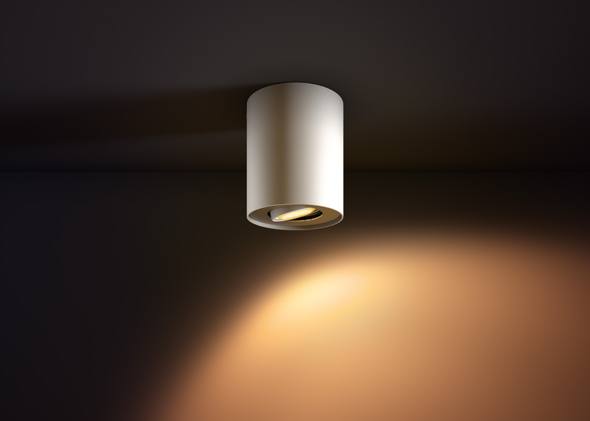 Hue Pillar kastari 1fald Hvít ambienc