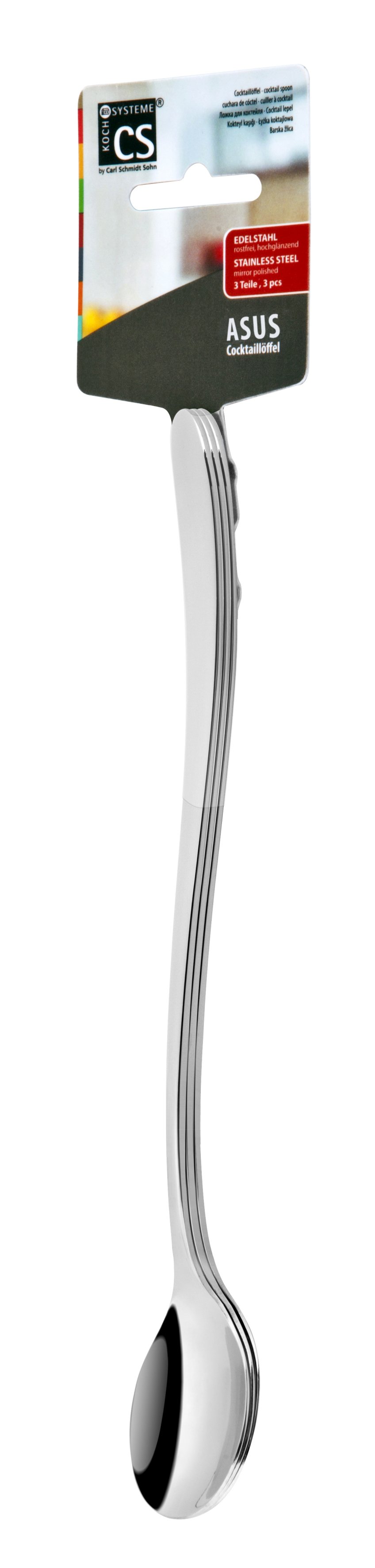 SULTUSKEIÐ/KOKTEIL 3STK ASUS 18/10 20 CM