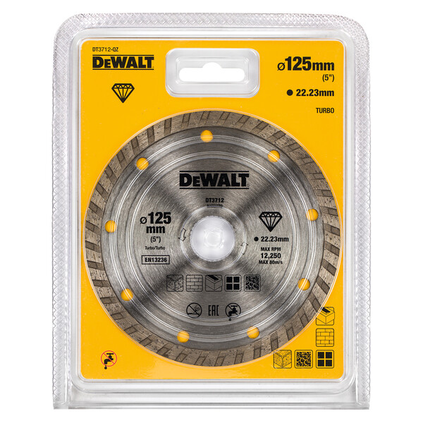 Demantsblað 125mm Turbo Dewalt DT3712-QZ