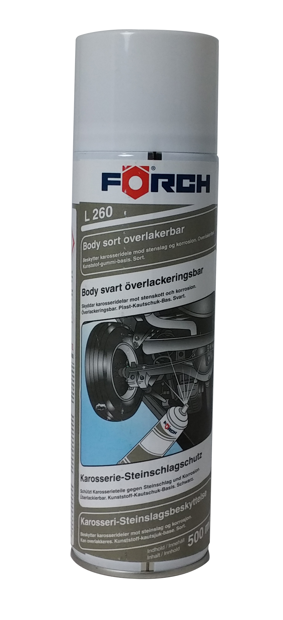 Grjótvörn Svartur 500ml L260