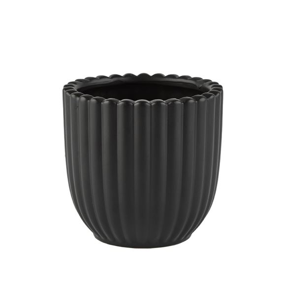 Pottur Noble 14*14cm svart mattaður