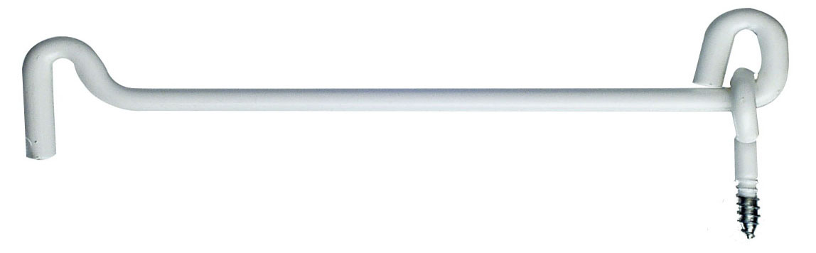 Hurðarkrókur 155 mm hvítur 3440