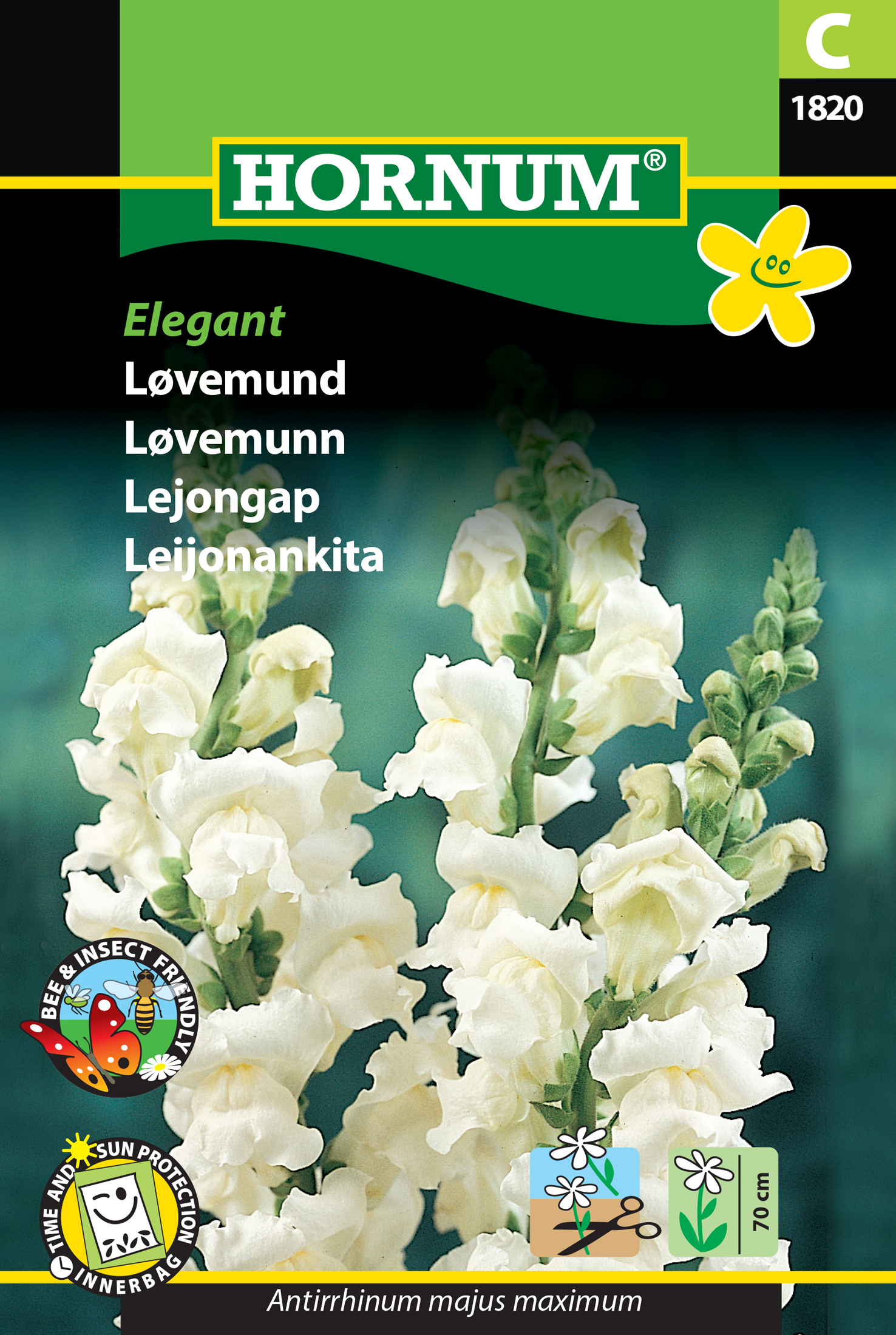 Fræ Ljónsmunnur Antirrhinum majus maximum Elegant