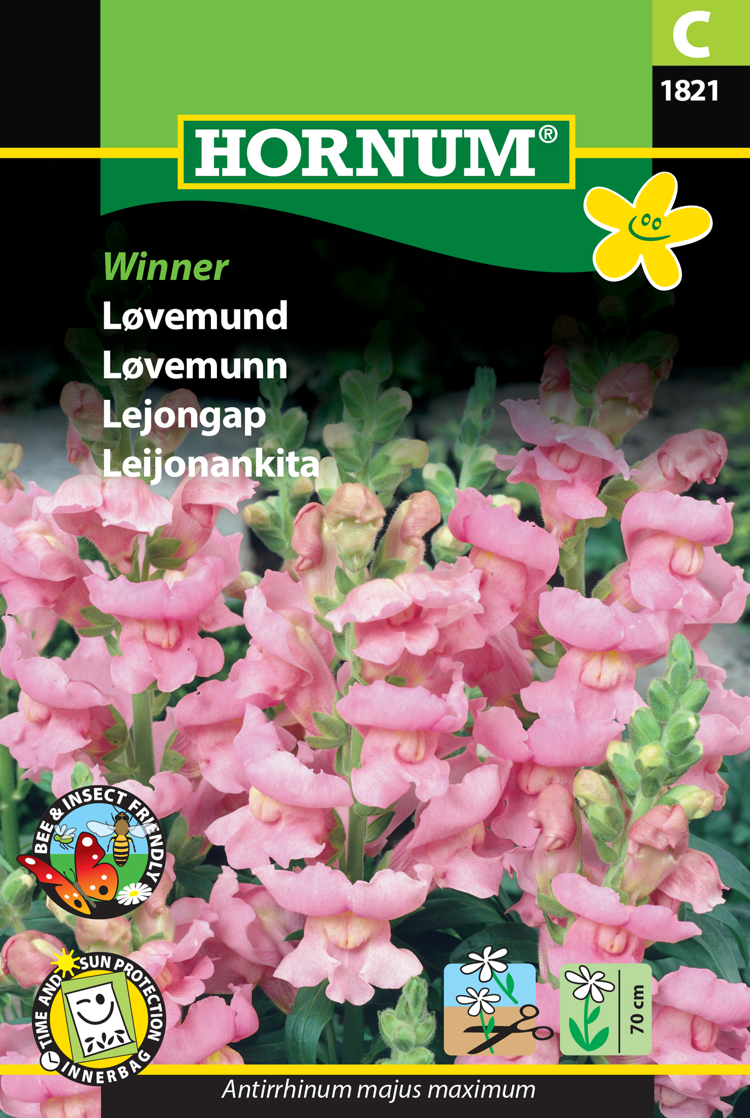 Fræ Ljónsmunnur Antirrhinum majus maximum Winner
