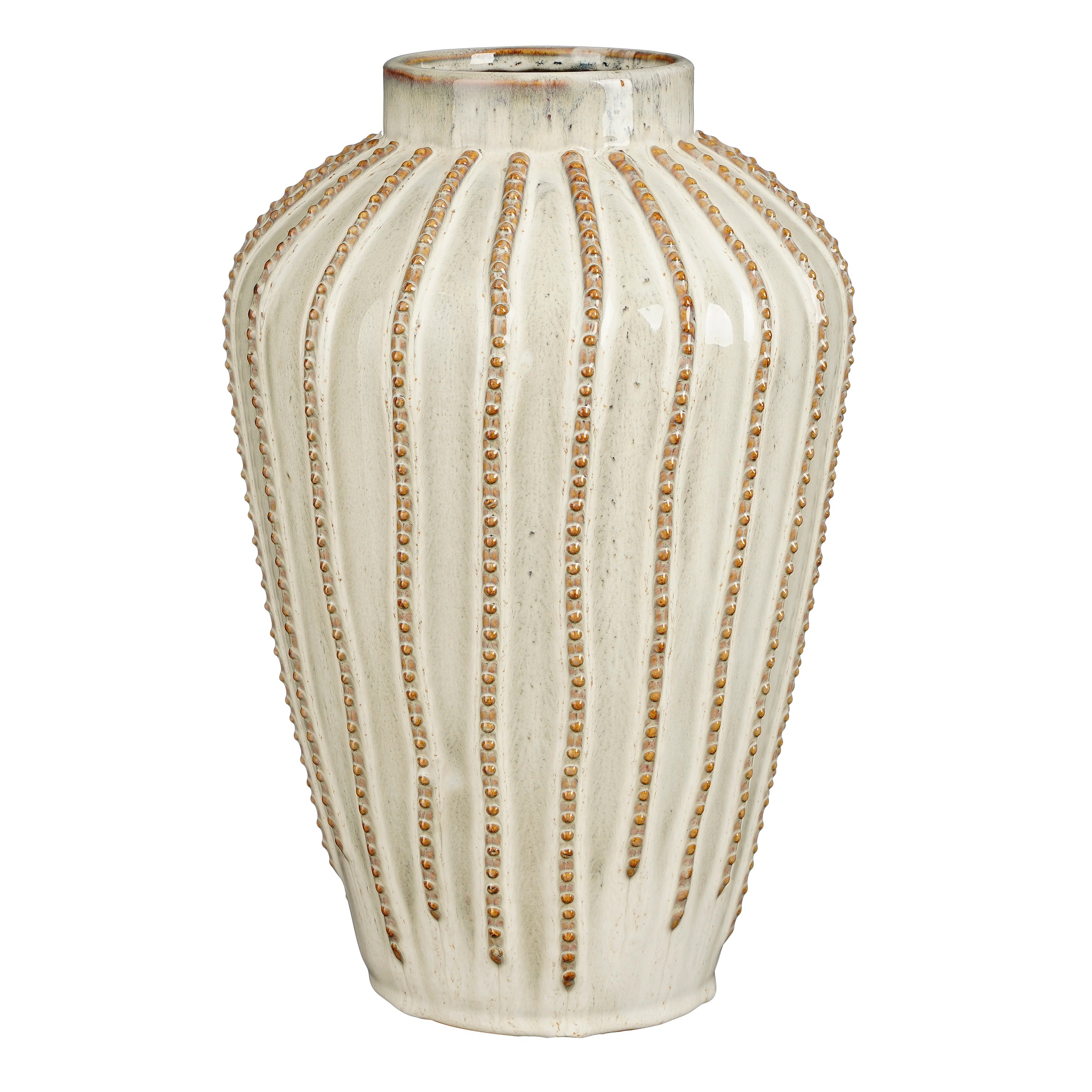 Vasi Cathy hvítur 24*h35cm