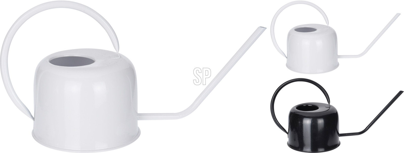 Vökvunarkanna 2teg. 1100ml svört/hvít