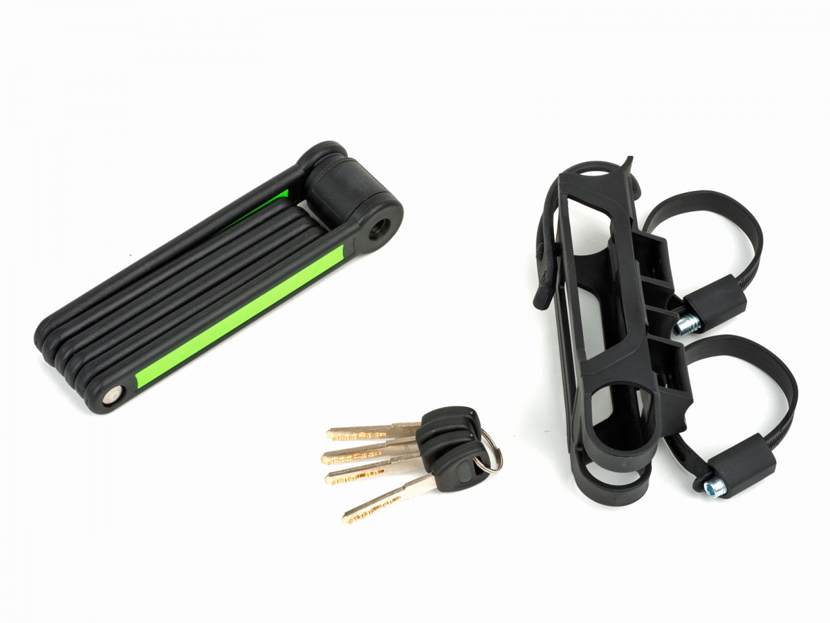 Reiðhj. Lás m. lykli AUL FlexGuard-6 3.5*1840 sv/græ