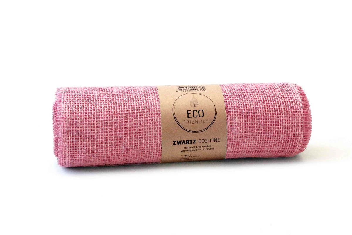 Efni Jute borðrenningur 30cm*5m New Pink